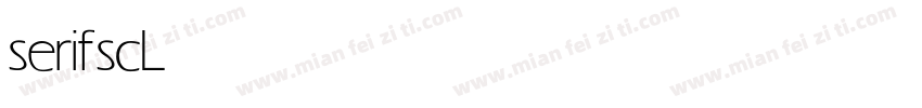serifsc Light字体转换